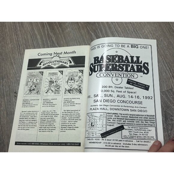 1992 Baseball Legends Comics Mickey Mantle Issue #4 Comic Book - Picture 5 of 6